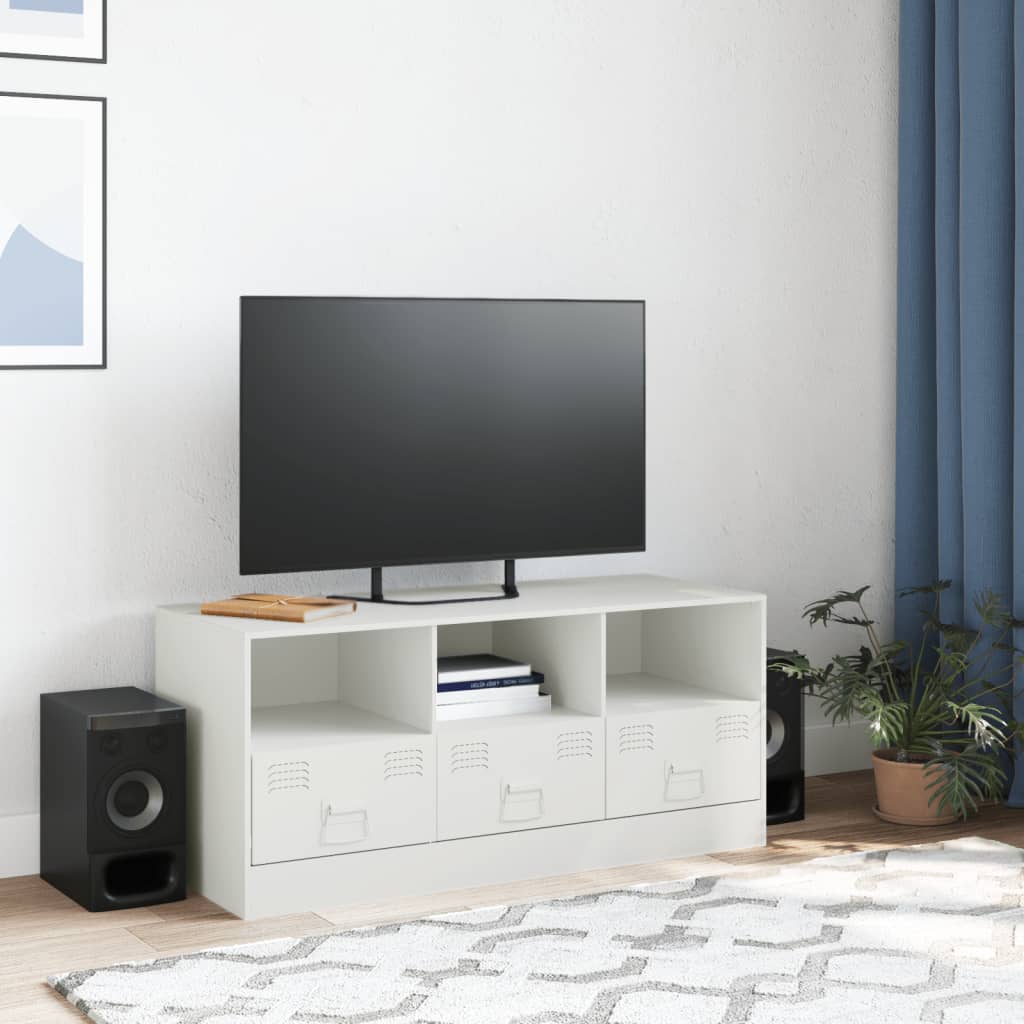 Tv-meubel 99x39x44 cm staal antracietkleurig