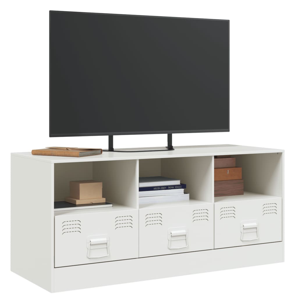 Meuble TV 99x39x44 cm acier, anthracite