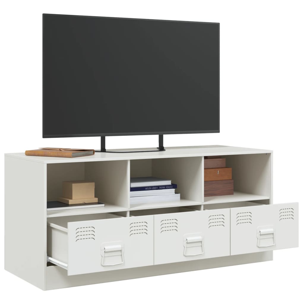 Meuble TV 99x39x44 cm acier, anthracite