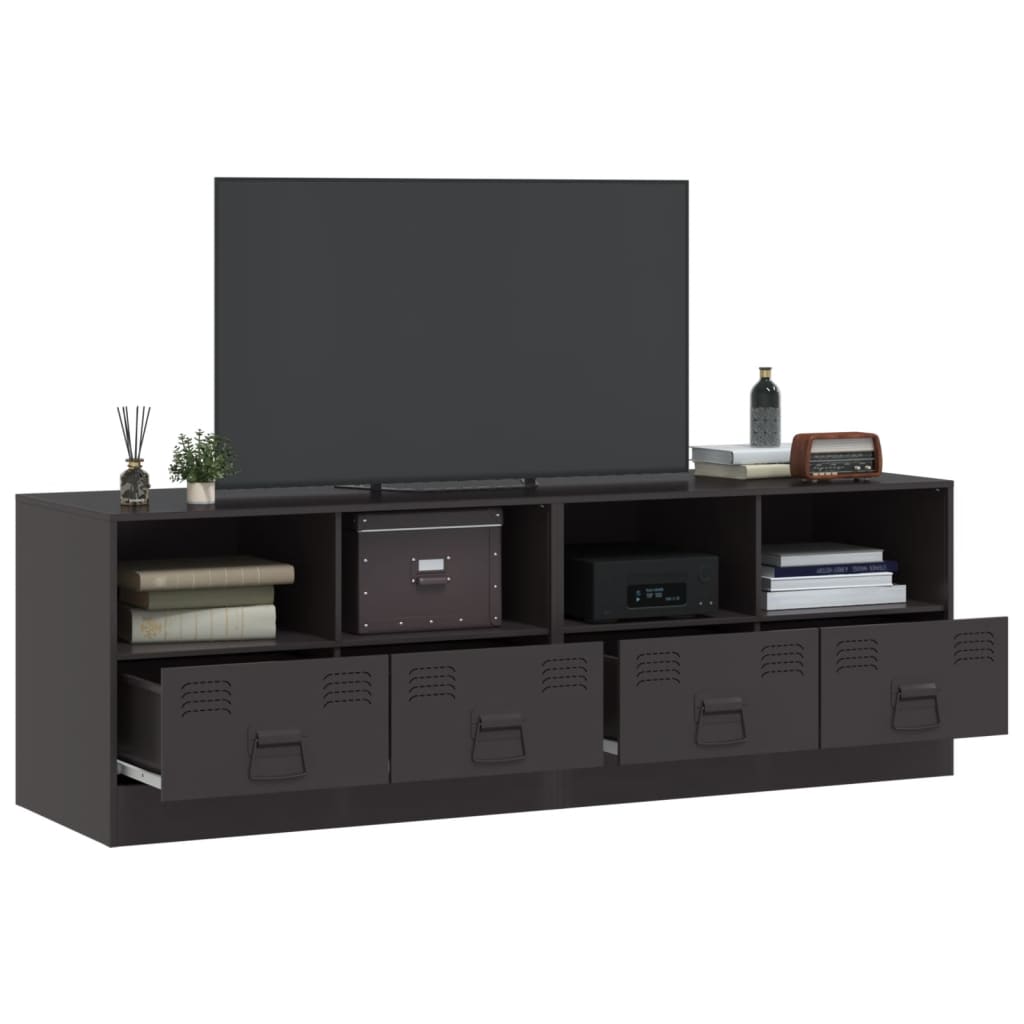 Meuble TV 2 pcs 67x39x44 cm acier