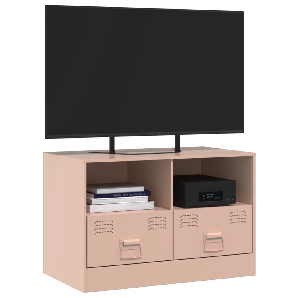 Meuble TV 2 pcs 67x39x44 cm acier