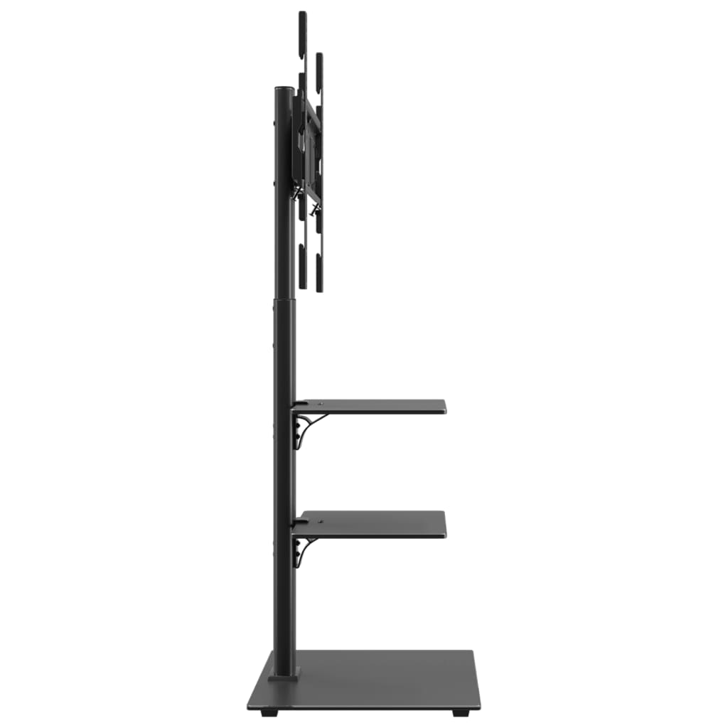 Tv-standaard hoekmodel 1-laags voor 32-65 inch zwart