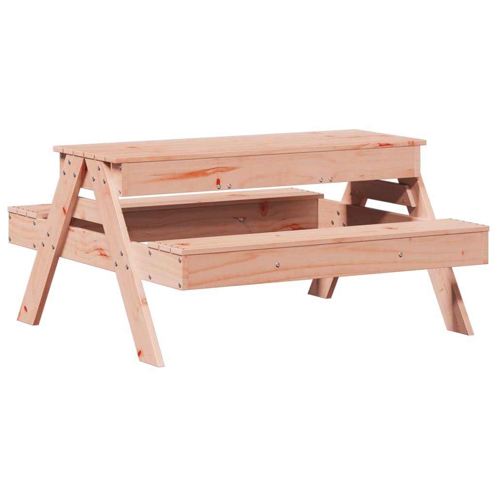 Picknicktafel met zandbak voor kinderen massief grenenhout