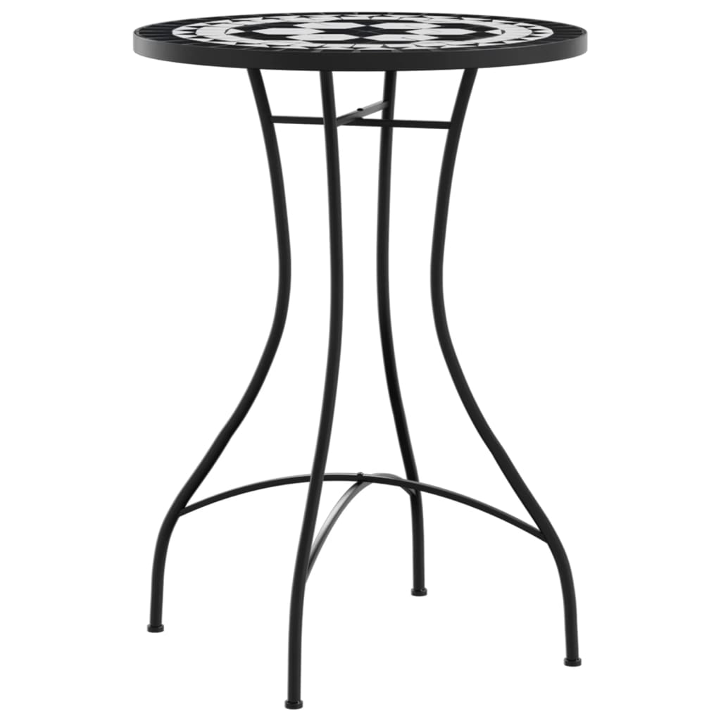 Table bistro mosaïque 60 cm céramique couleur terre cuite