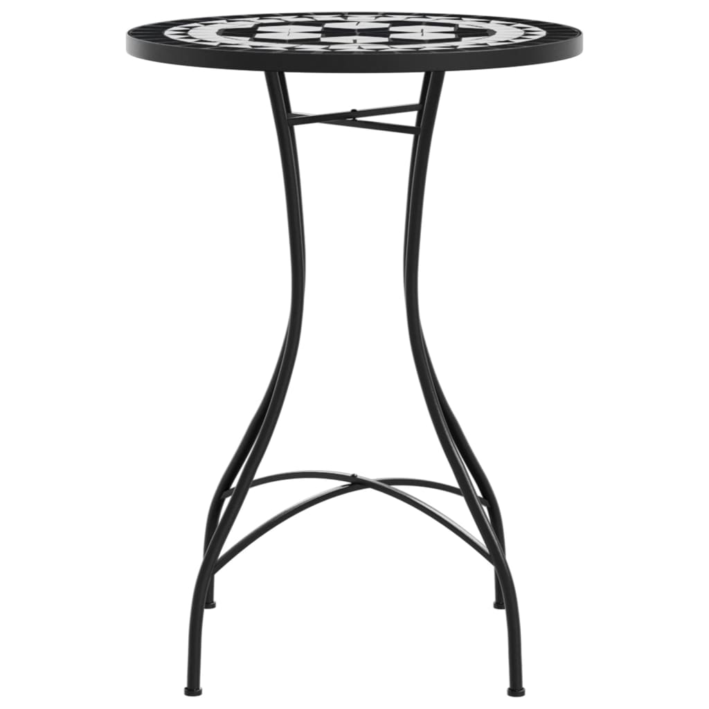 Table bistro mosaïque 60 cm céramique couleur terre cuite