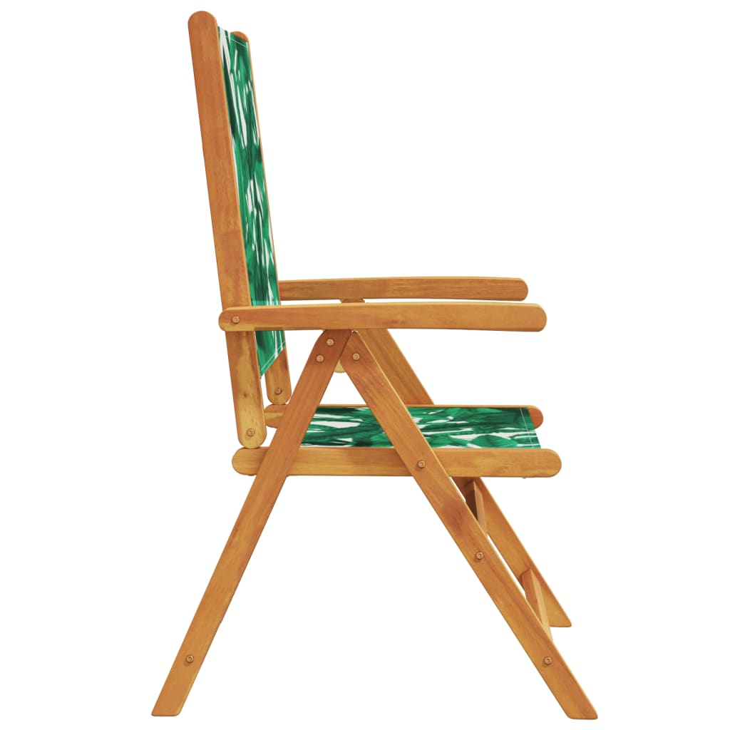 Tuinstoelen 6 st verstelbaar hout stof antracietkleurig