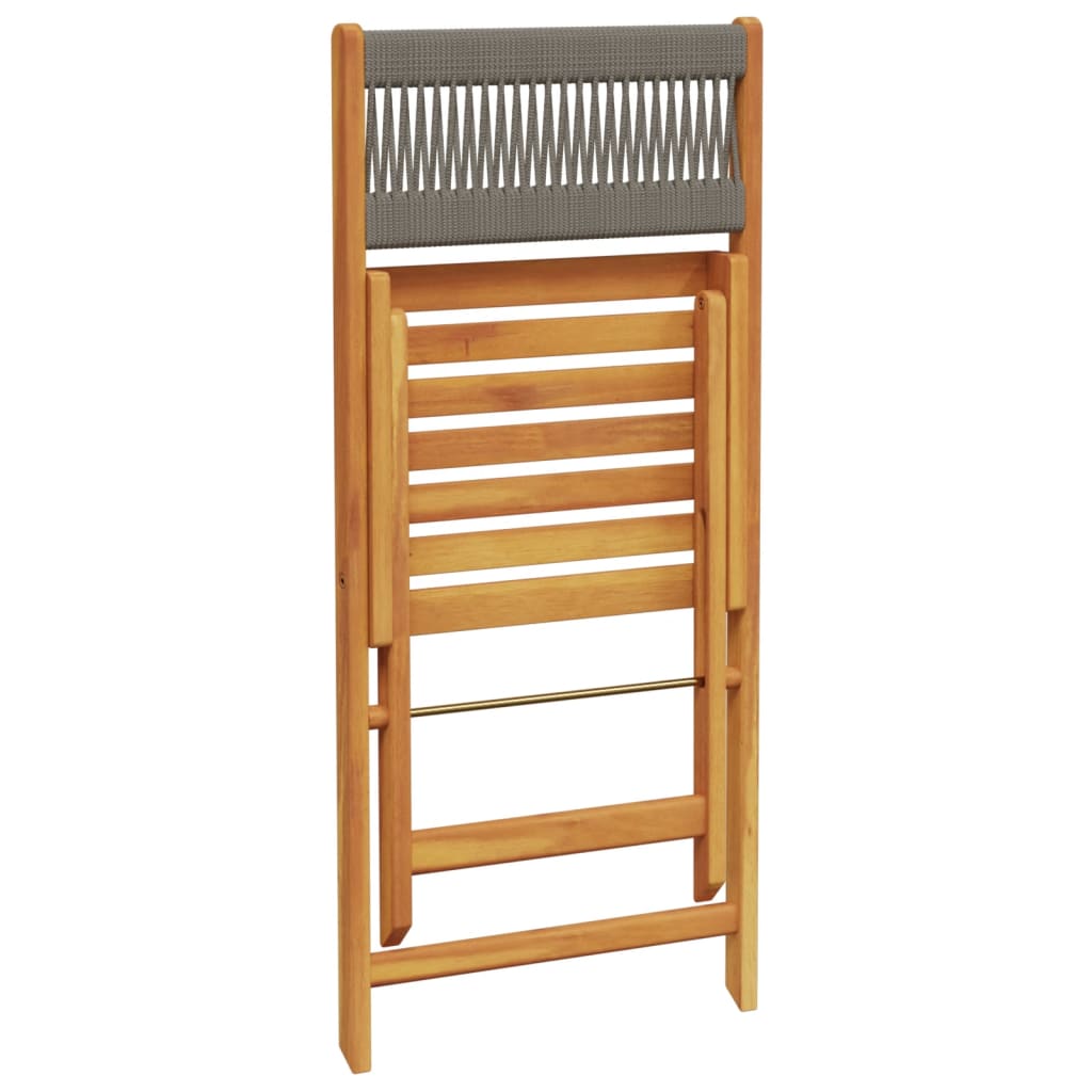 Tuinstoelen 6 st inklapbaar massief acaciahout beige