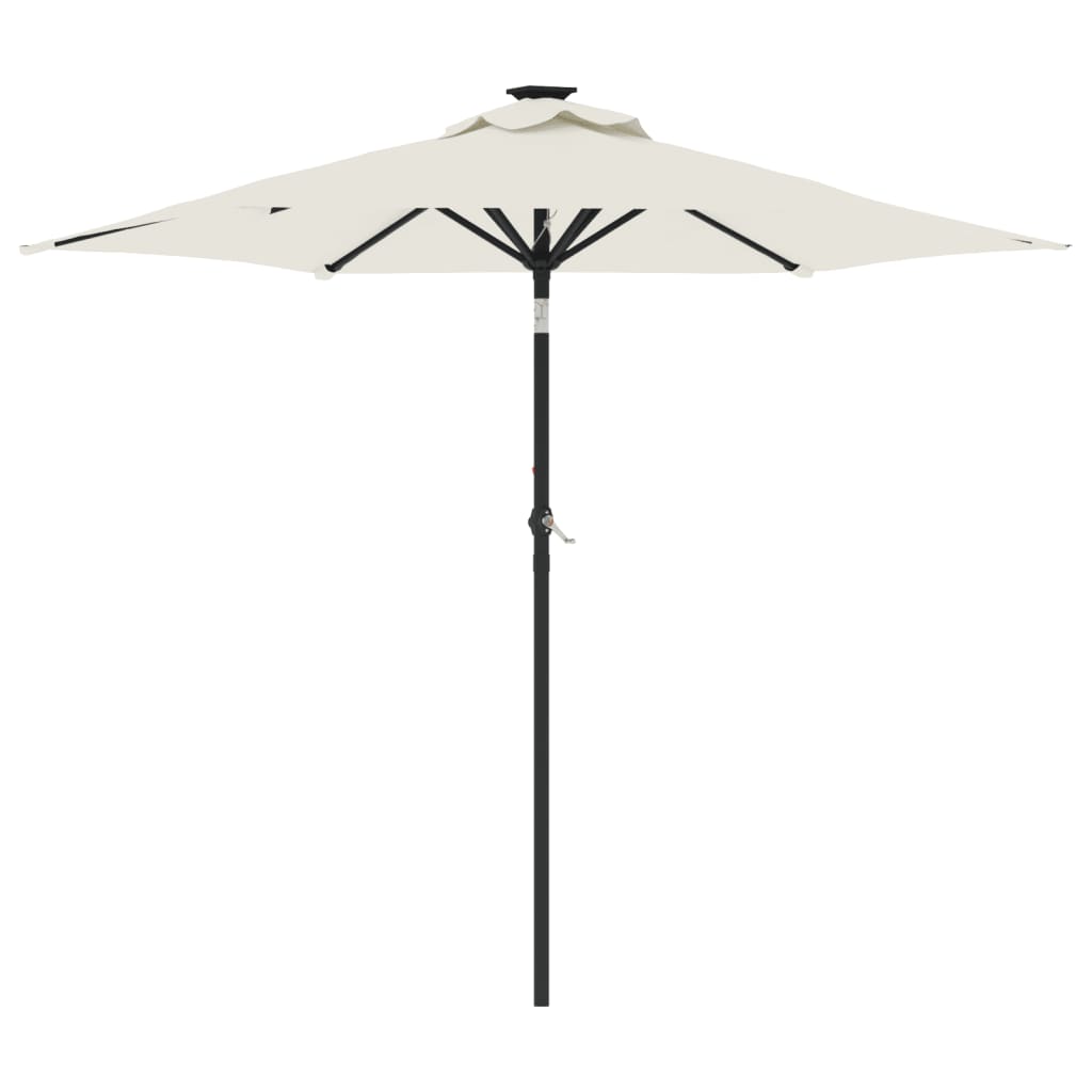 Parasol met stalen paal 225x225x212 cm terracottakleurig