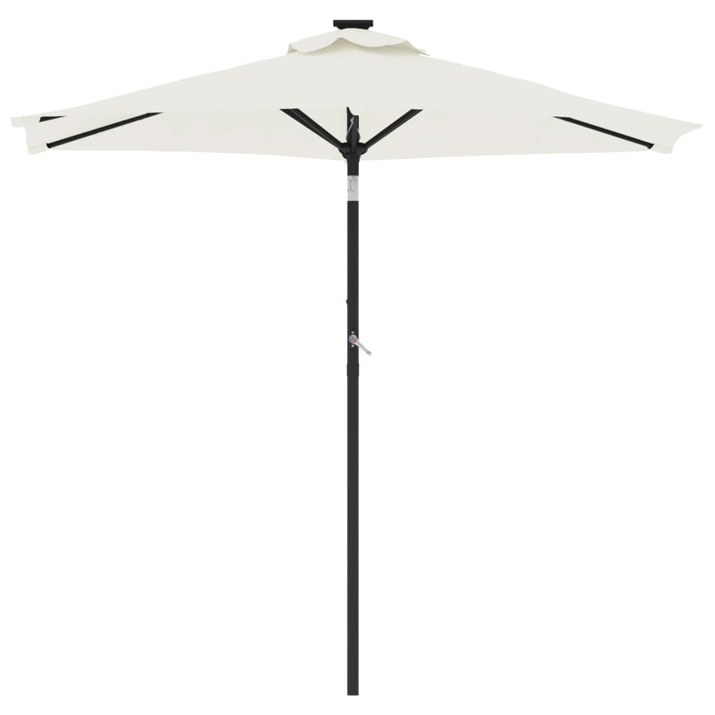 Parasol met stalen paal 225x225x212 cm terracottakleurig