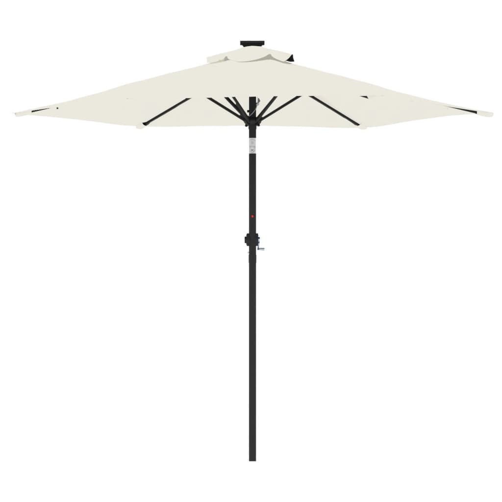 Parasol met stalen paal 225x225x212 cm terracottakleurig