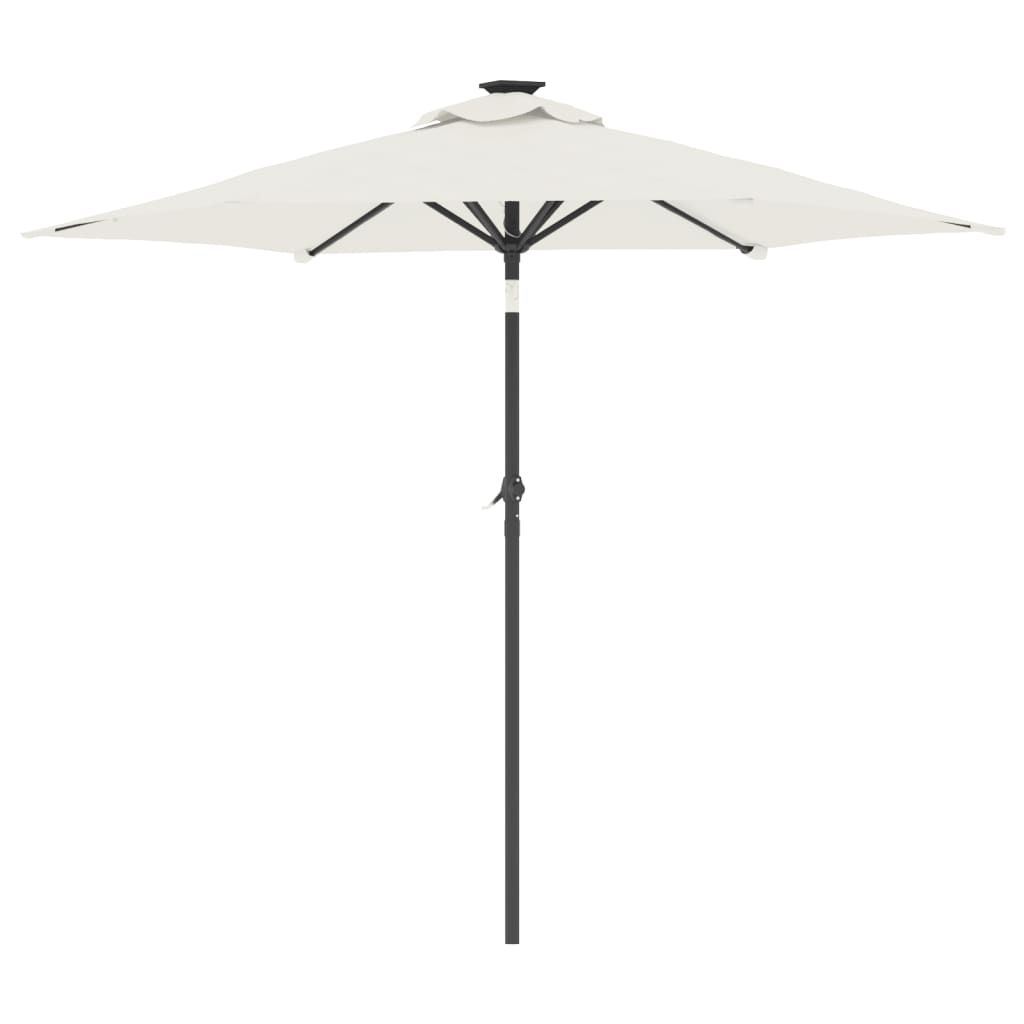 Parasol met stalen paal 225x225x212 cm terracottakleurig