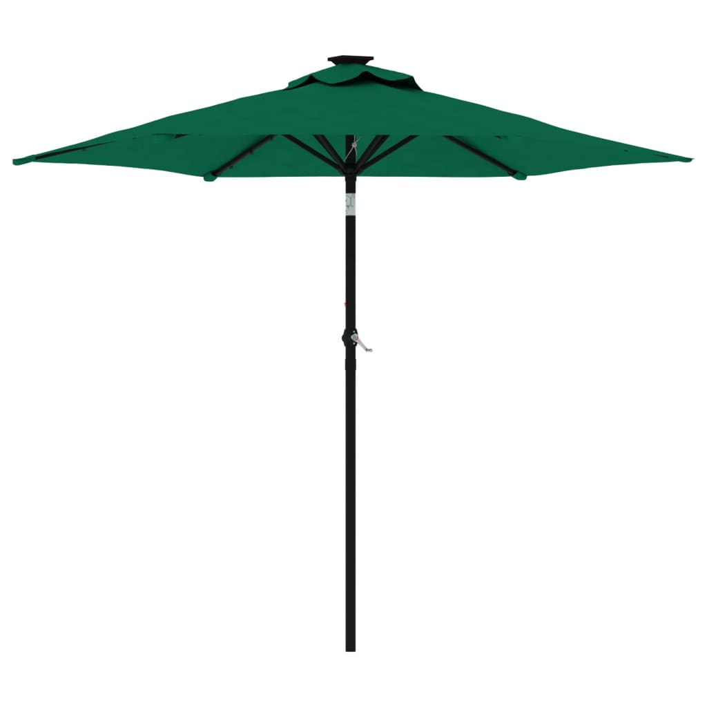 Parasol met stalen paal 225x225x212 cm terracottakleurig