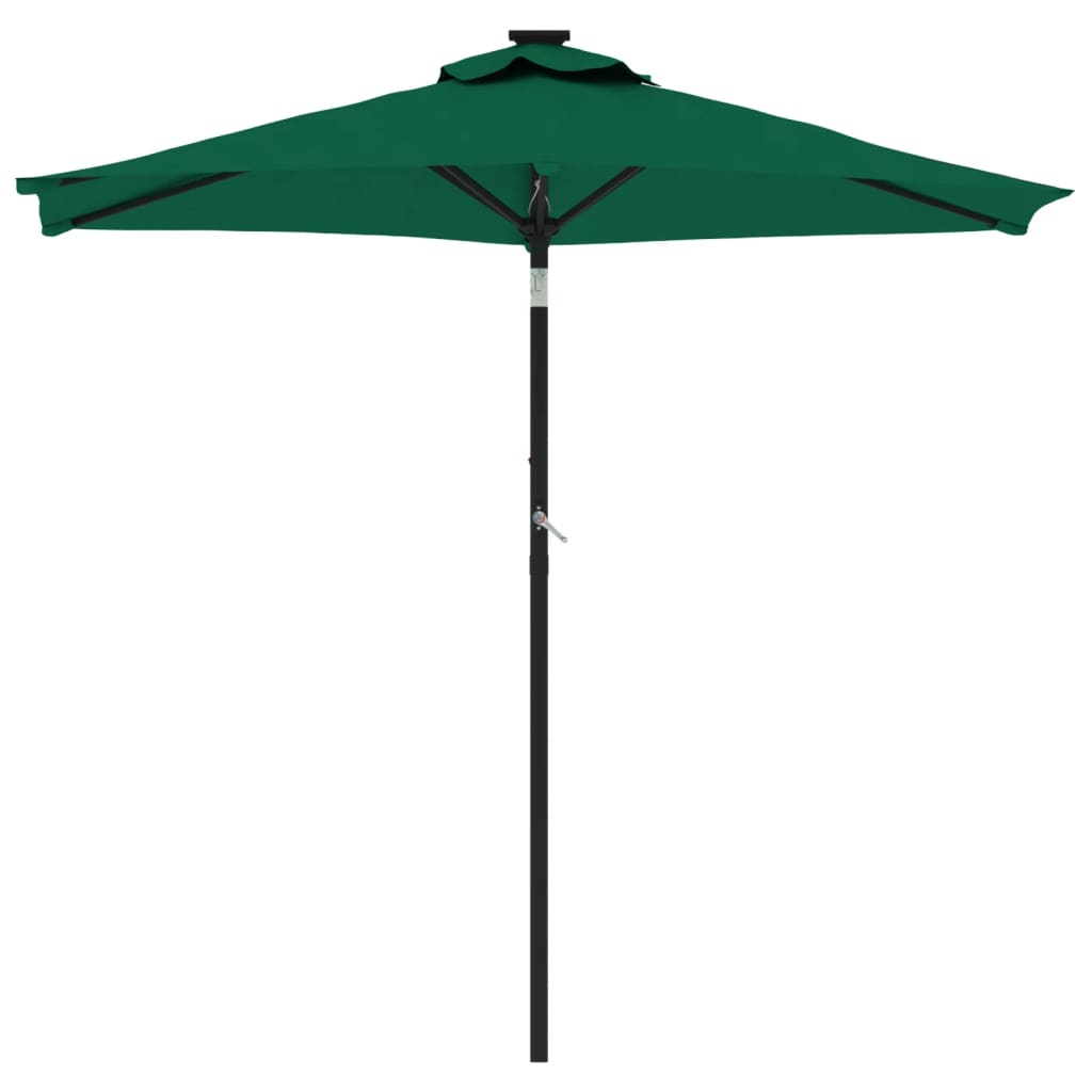 Parasol met stalen paal 225x225x212 cm terracottakleurig