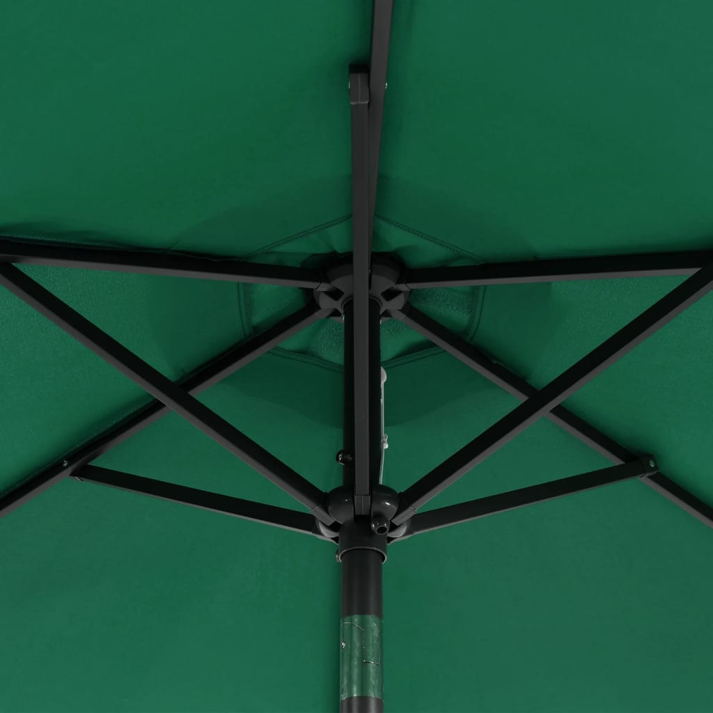 Parasol met stalen paal 225x225x212 cm terracottakleurig