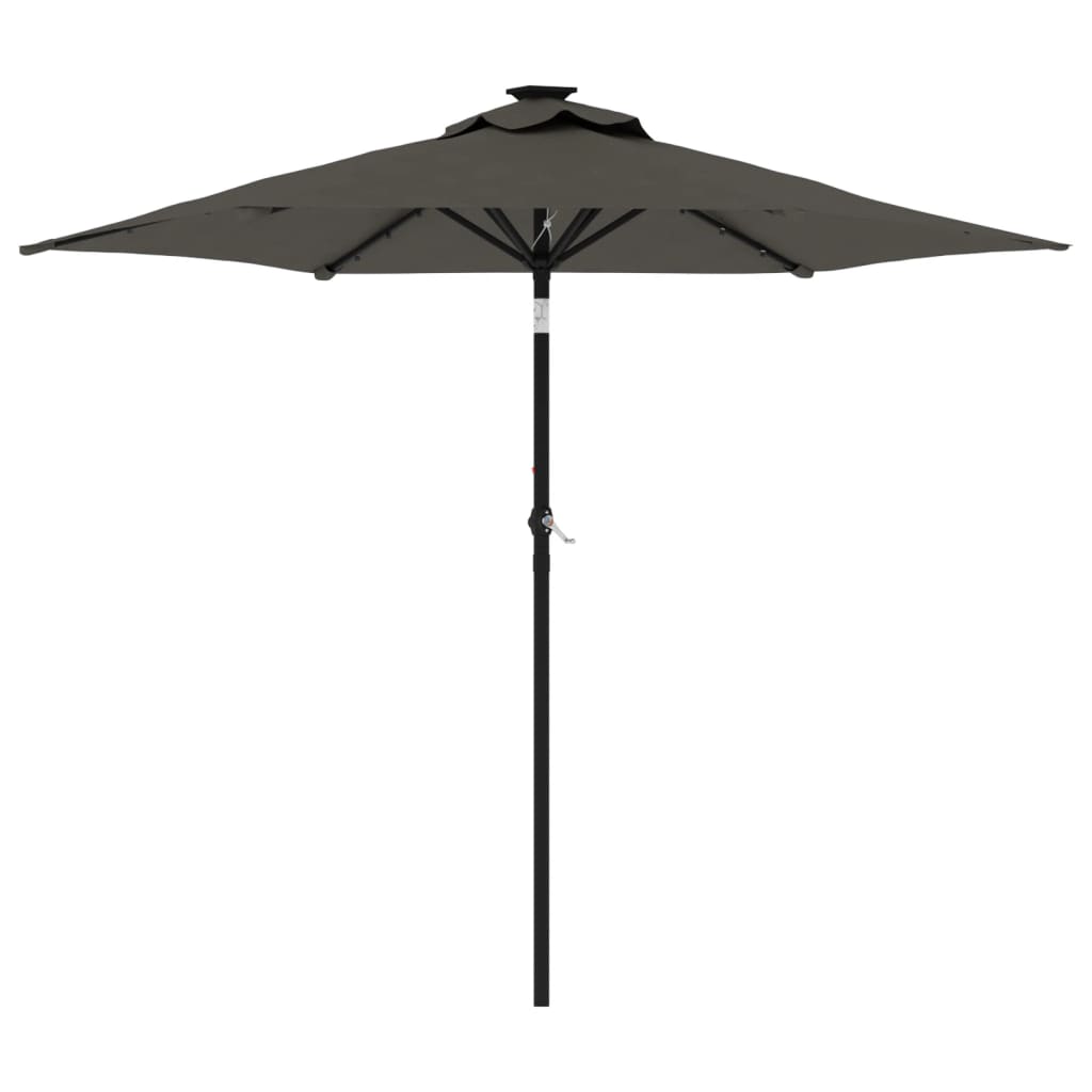 Parasol met stalen paal 225x225x212 cm terracottakleurig