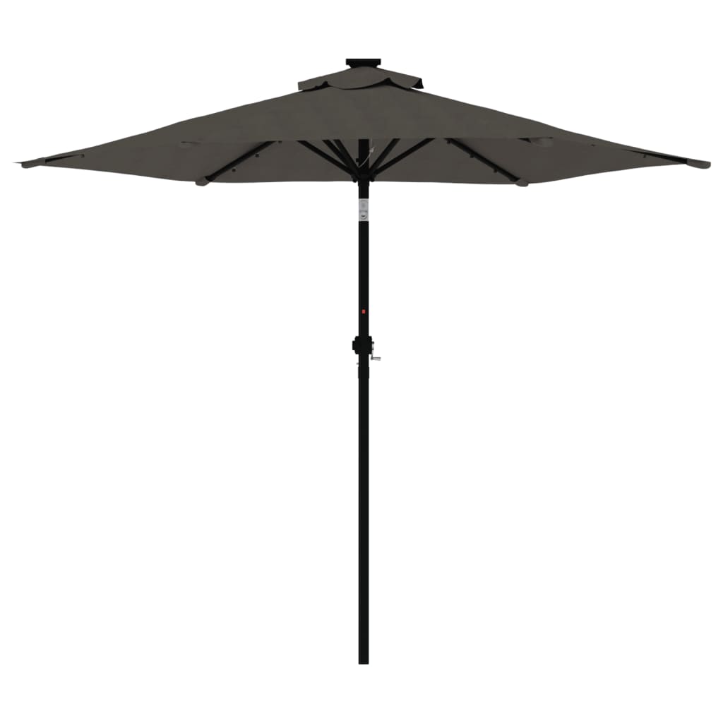 Parasol met stalen paal 225x225x212 cm terracottakleurig