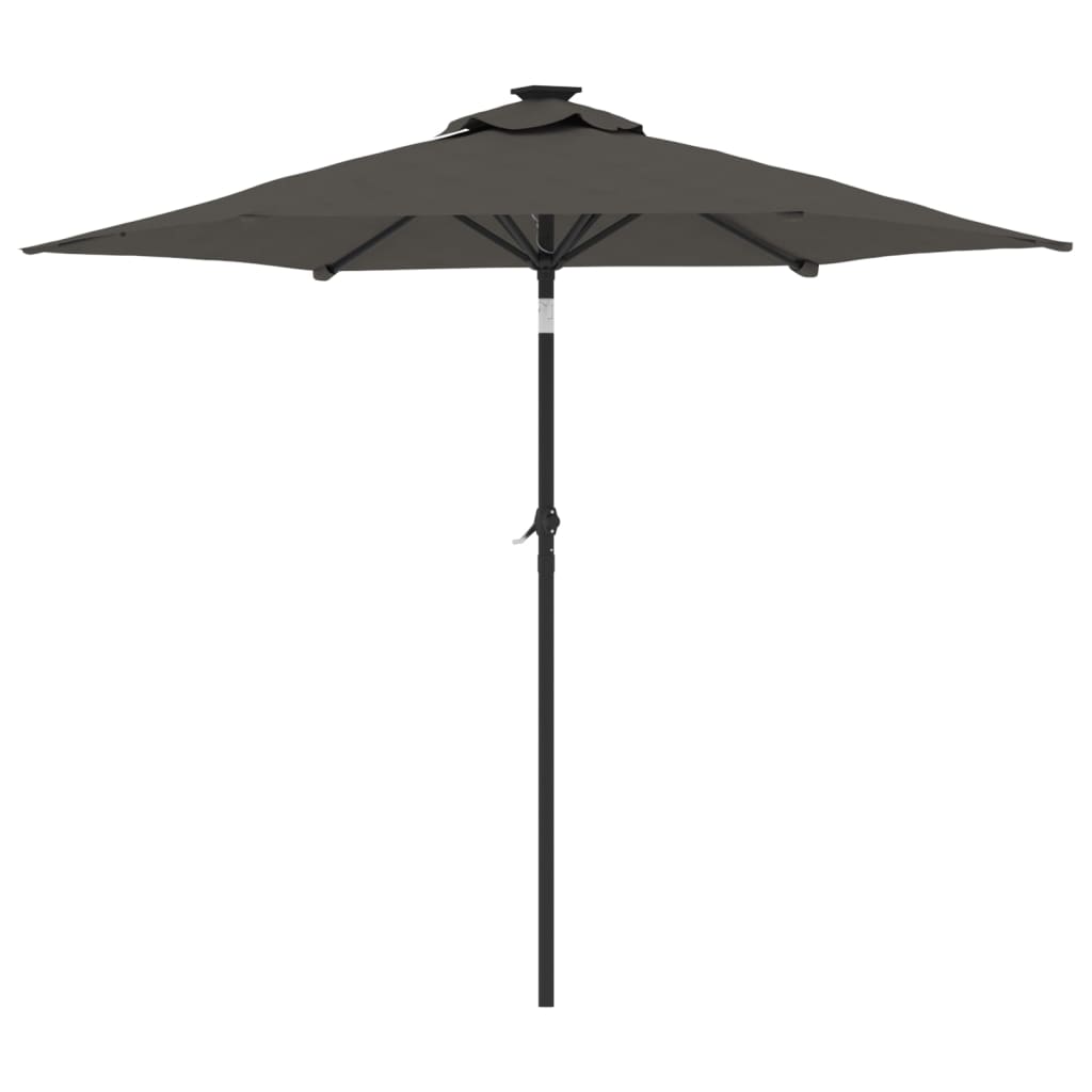 Parasol met stalen paal 225x225x212 cm terracottakleurig