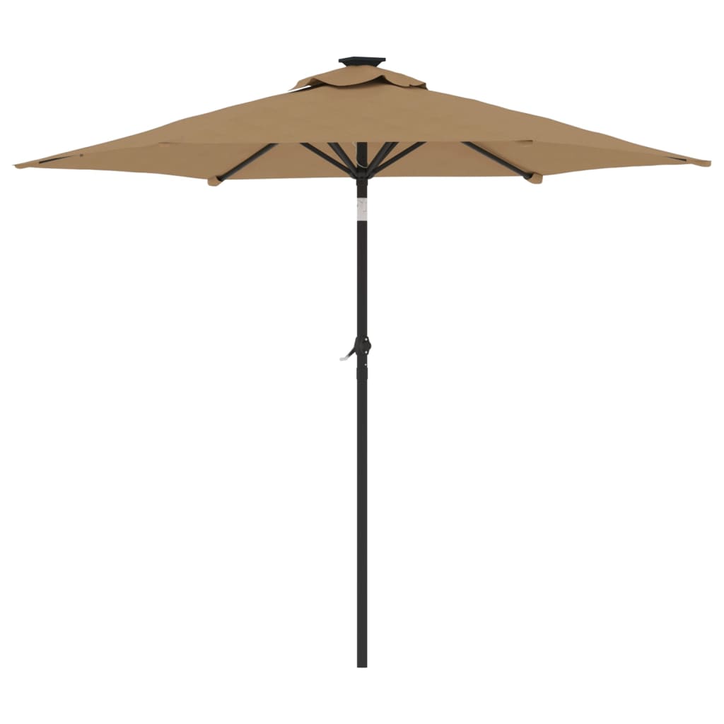 Parasol met stalen paal 225x225x212 cm terracottakleurig