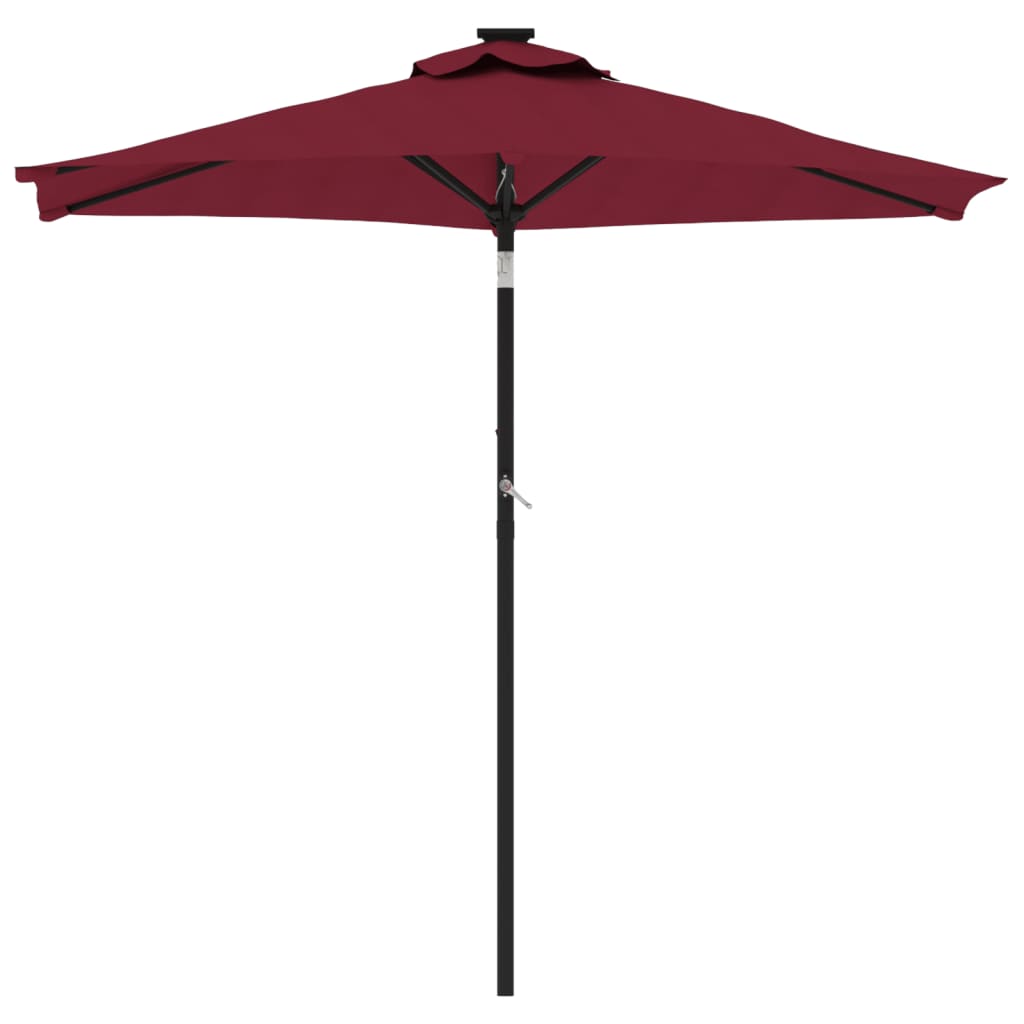 Parasol met stalen paal 225x225x212 cm terracottakleurig