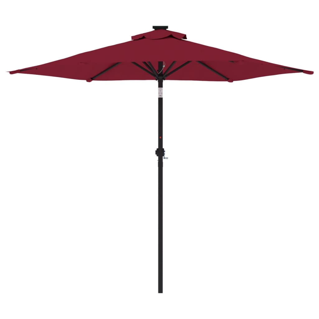 Parasol met stalen paal 225x225x212 cm terracottakleurig