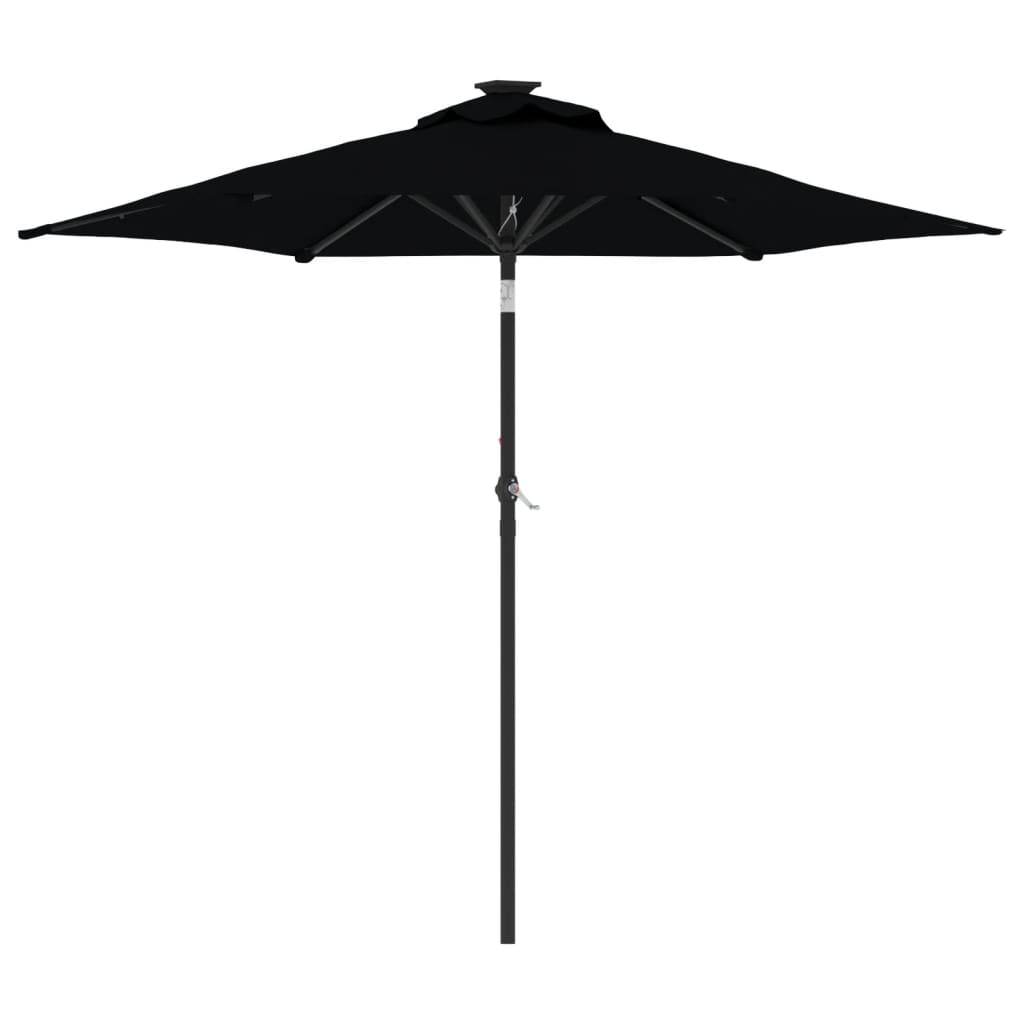 Parasol met stalen paal 225x225x212 cm terracottakleurig