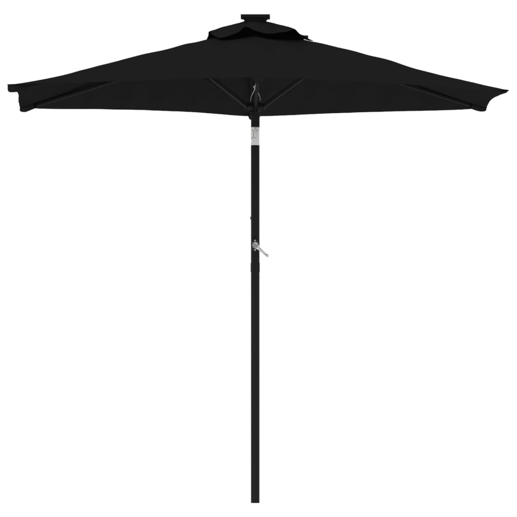 Parasol met stalen paal 225x225x212 cm terracottakleurig