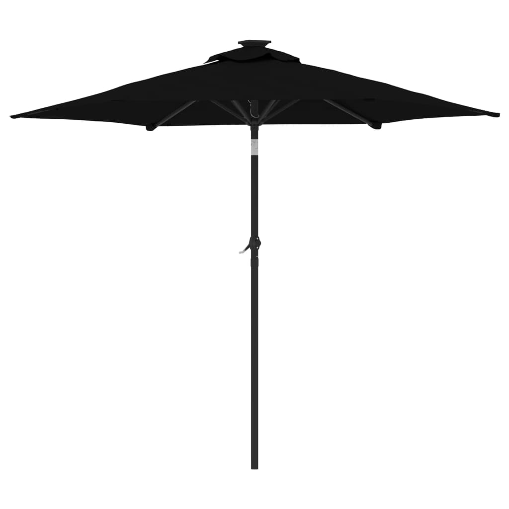 Parasol met stalen paal 225x225x212 cm terracottakleurig