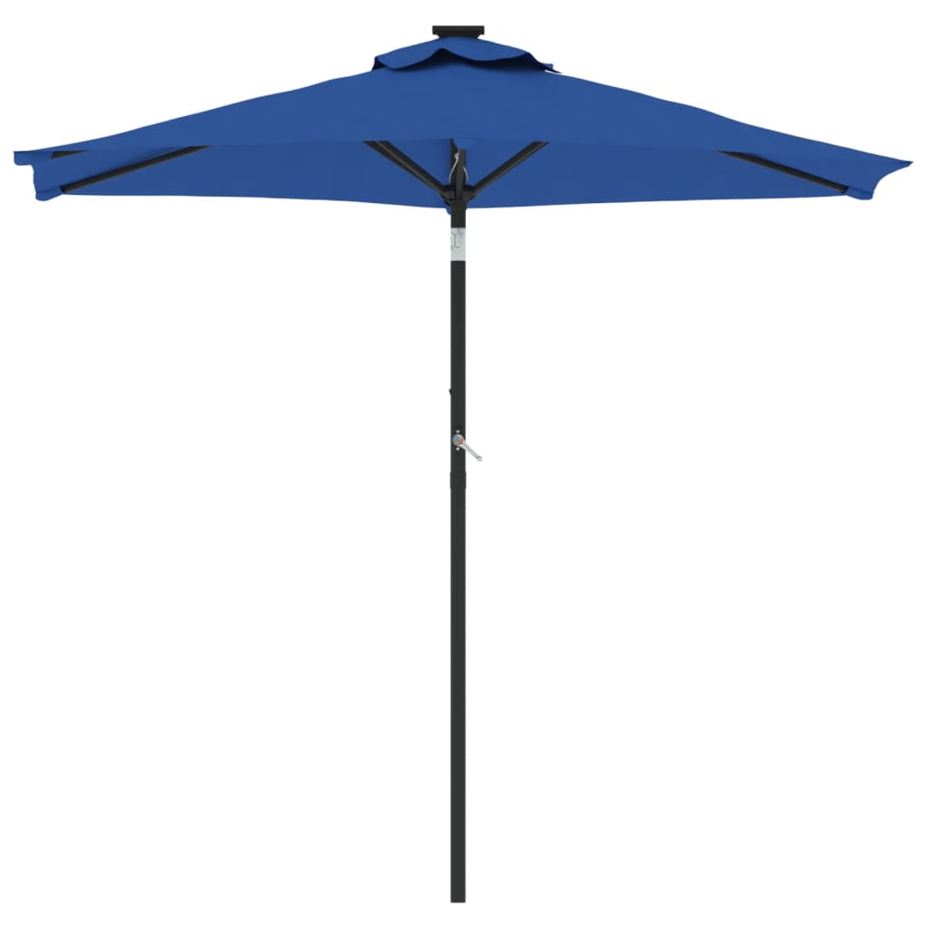 Parasol met stalen paal 225x225x212 cm terracottakleurig