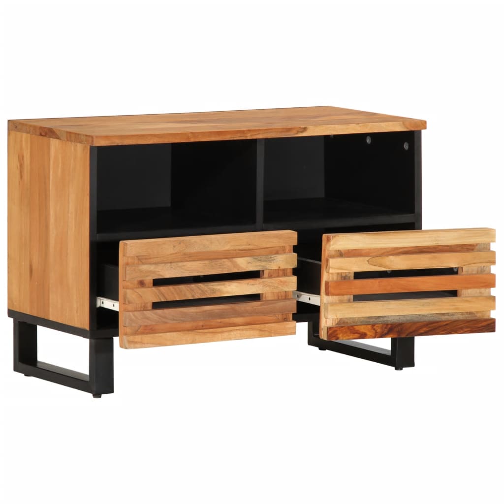 Tv-meubel 70x34x46 cm massief mangohout bruin