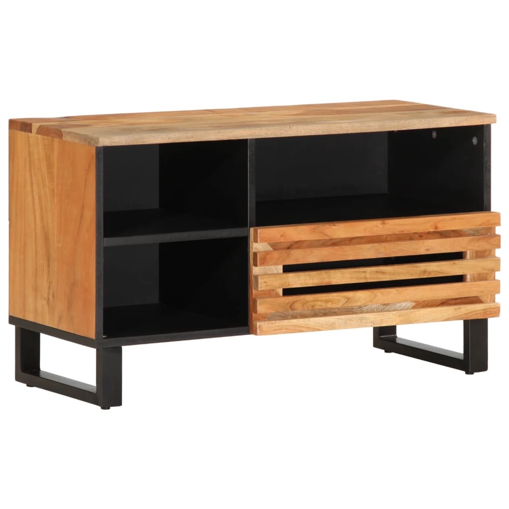 Tv-meubel 80x34x46 cm massief ruw mangohout