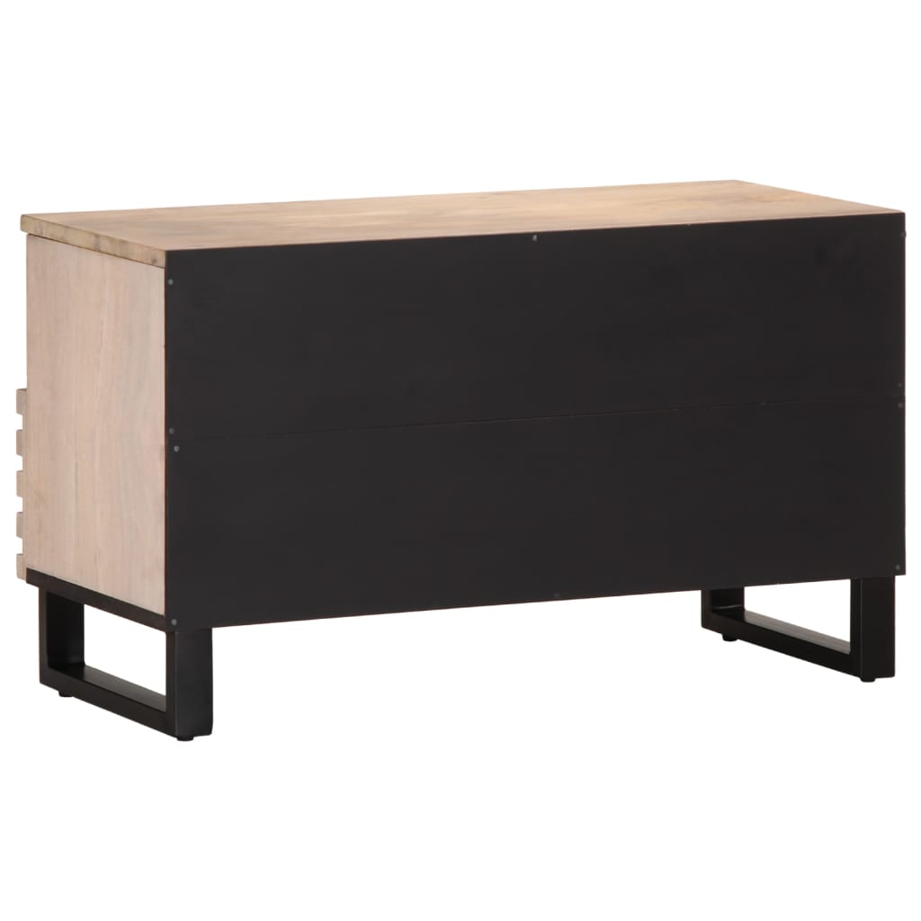 Tv-meubel 80x34x46 cm massief ruw mangohout