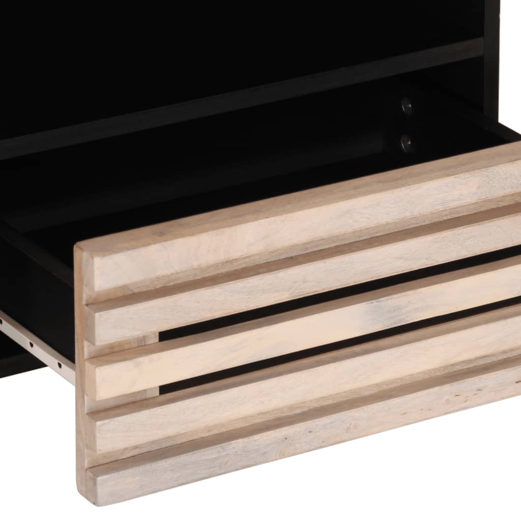 Tv-meubel 80x34x46 cm massief ruw mangohout