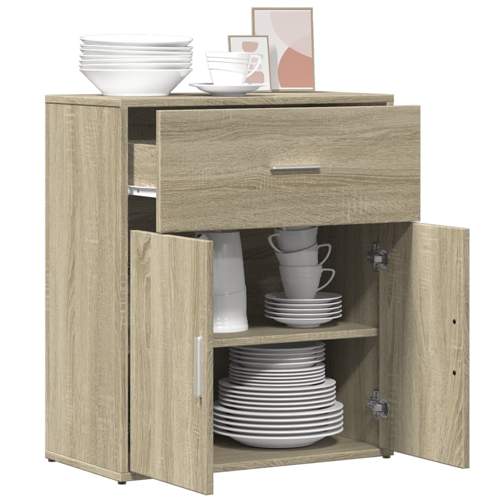 Buffet 60x31x70 cm en bois travaillé