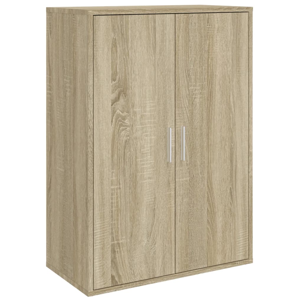 Dressoir 60x31x84 cm bewerkt hout eikenkleurig