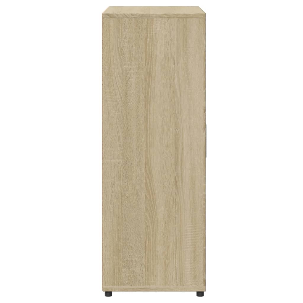 Dressoir 60x31x84 cm bewerkt hout eikenkleurig