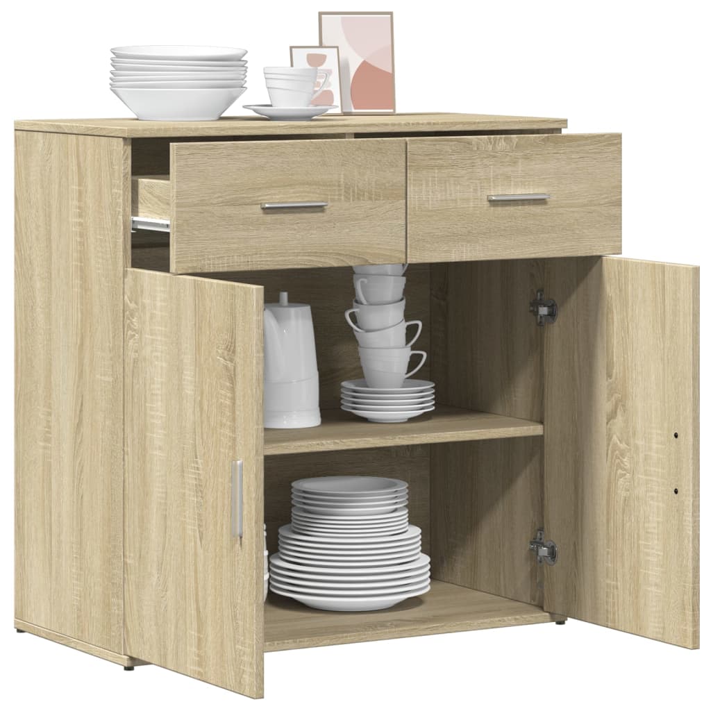 Buffet 79x38x80 cm en bois travaillé