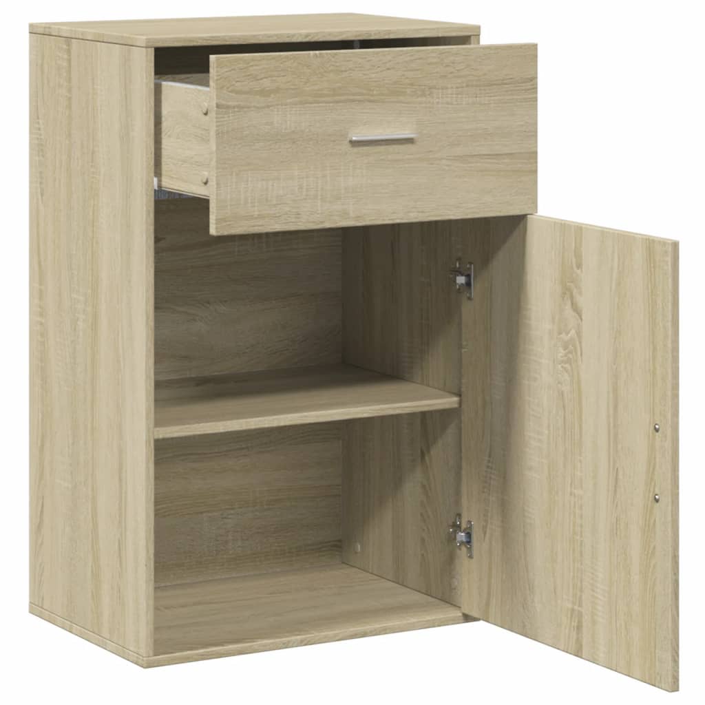 Opbergkast 56,5x39x90 cm bewerkt hout eikenkleurig