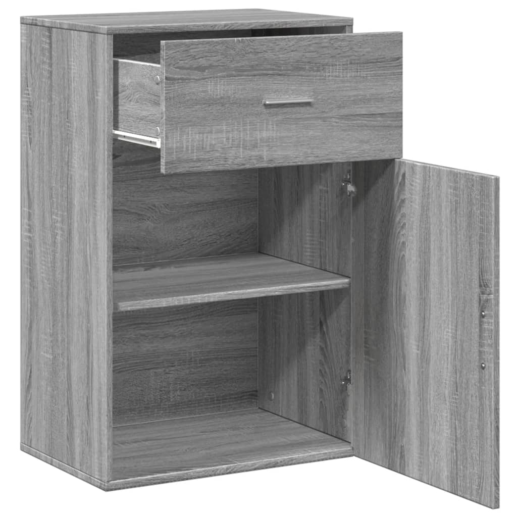 Opbergkast 56,5x39x90 cm bewerkt hout eikenkleurig