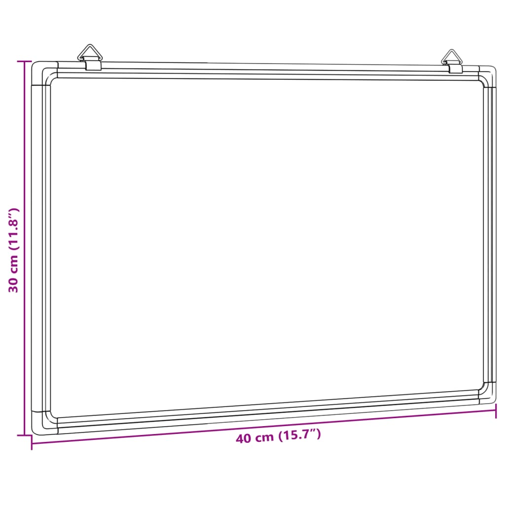 Whiteboard magnetisch 100x50x1,7 cm aluminium