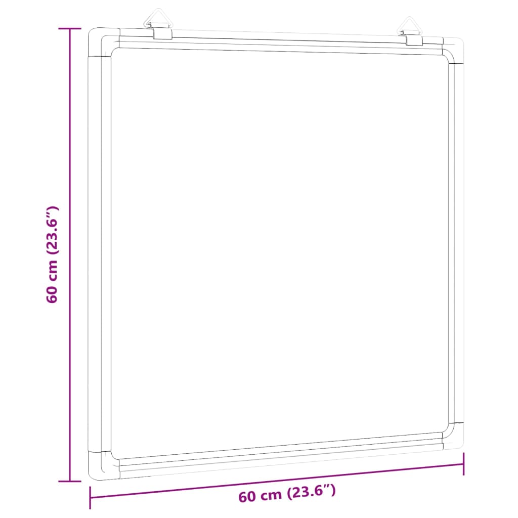 Whiteboard magnetisch 100x50x1,7 cm aluminium