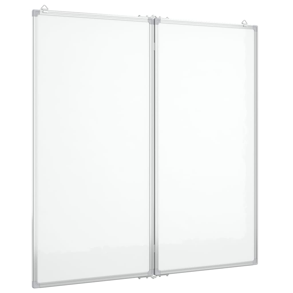 Whiteboard magnetisch inklapbaar 80x100x1,7 cm aluminium