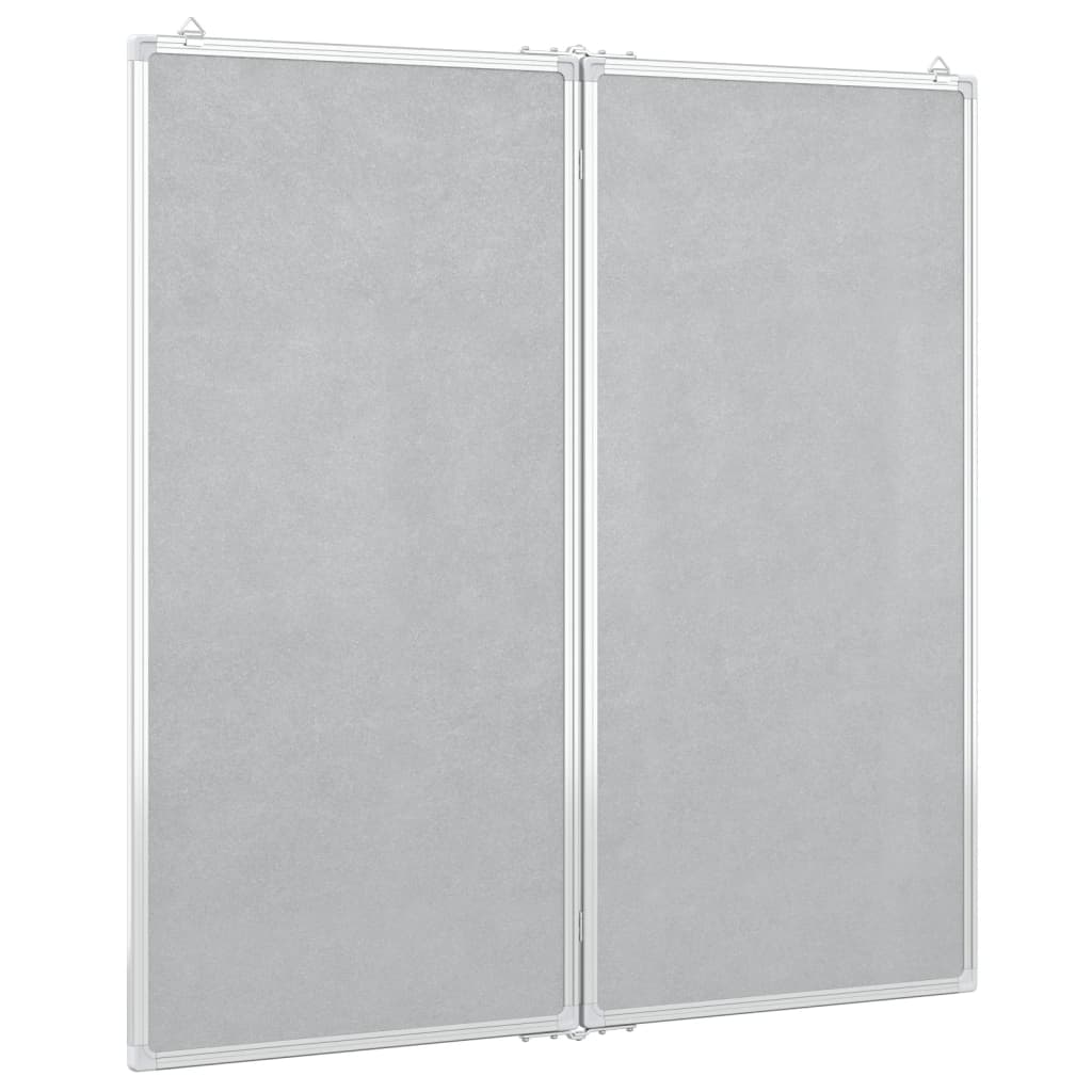 Whiteboard magnetisch inklapbaar 80x100x1,7 cm aluminium