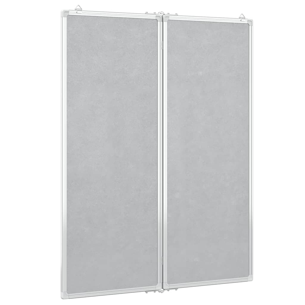 Whiteboard magnetisch inklapbaar 80x100x1,7 cm aluminium