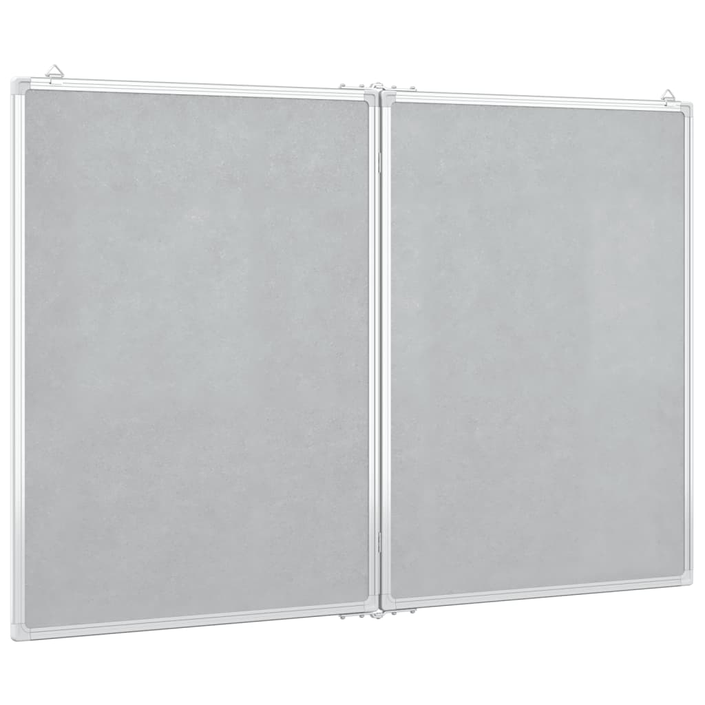 Whiteboard magnetisch inklapbaar 80x100x1,7 cm aluminium