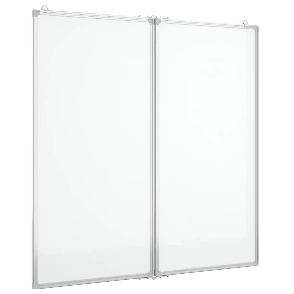 Whiteboard magnetisch inklapbaar 80x100x1,7 cm aluminium