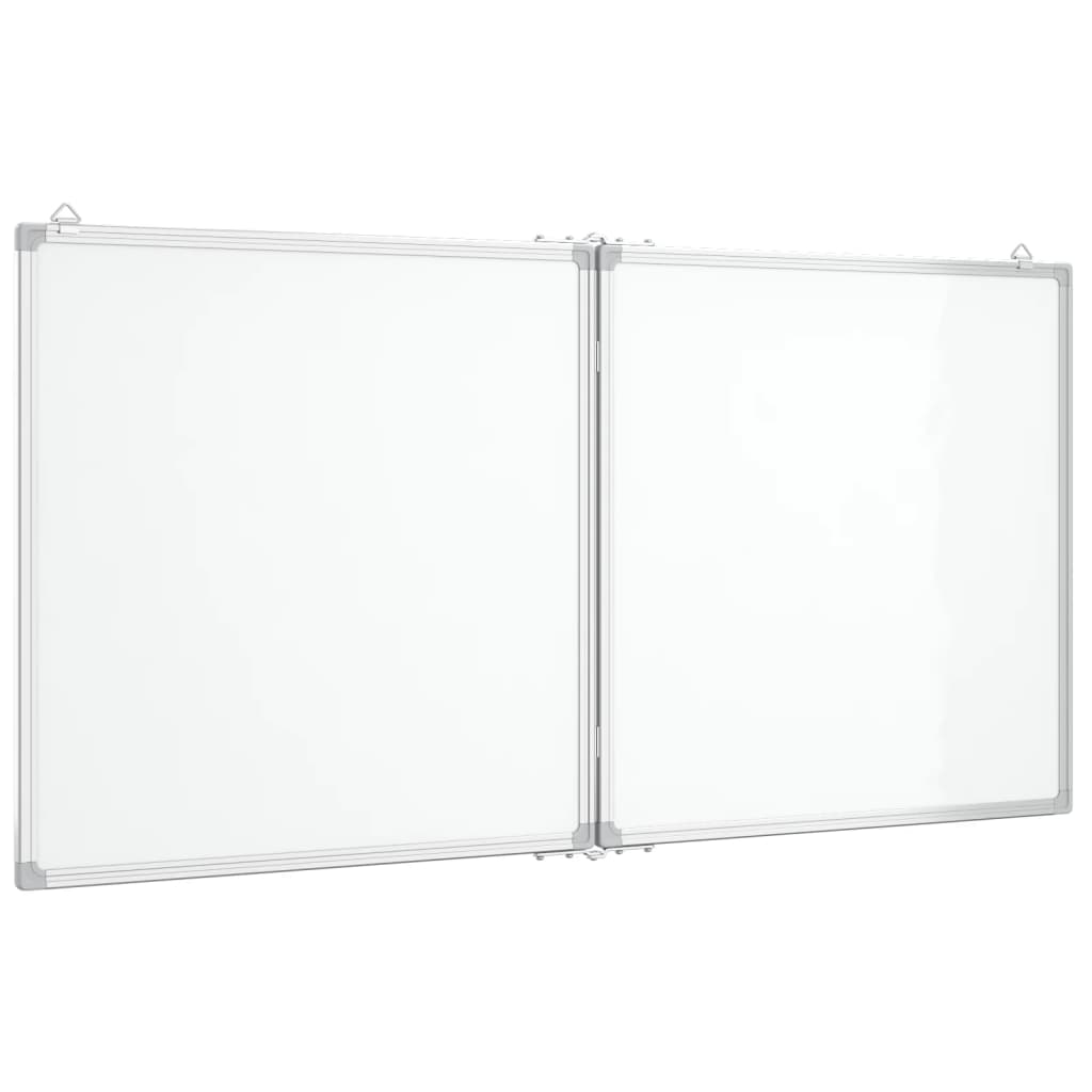 Whiteboard magnetisch inklapbaar 80x100x1,7 cm aluminium