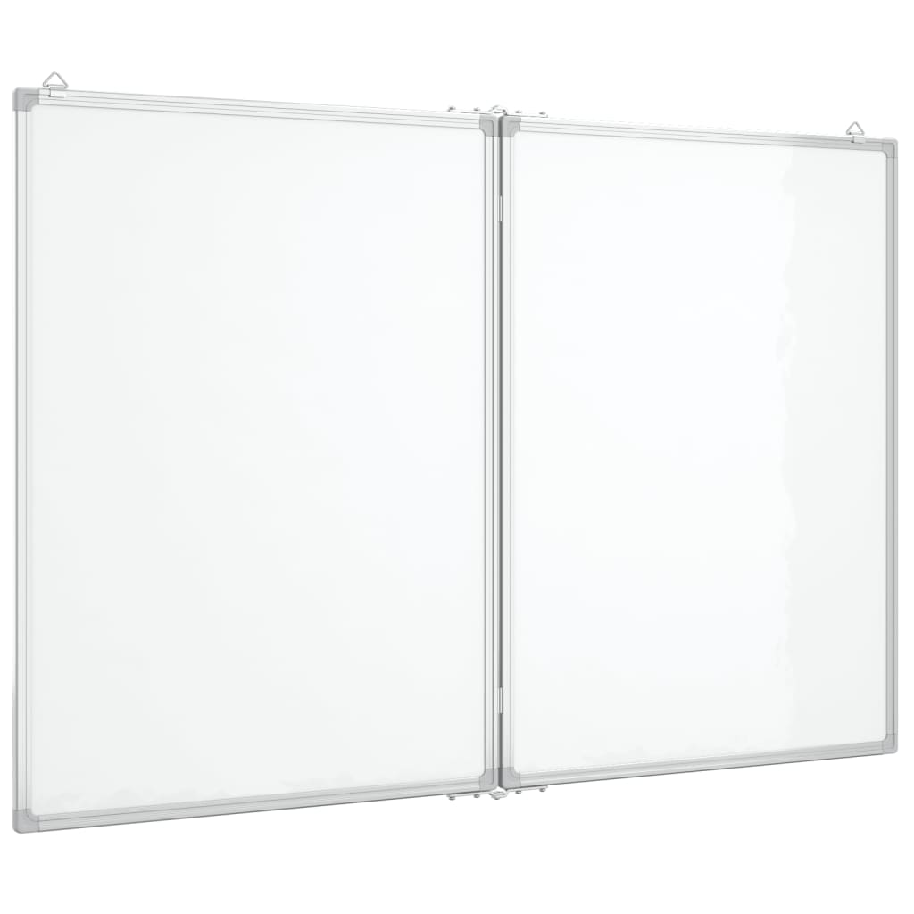 Whiteboard magnetisch inklapbaar 80x100x1,7 cm aluminium