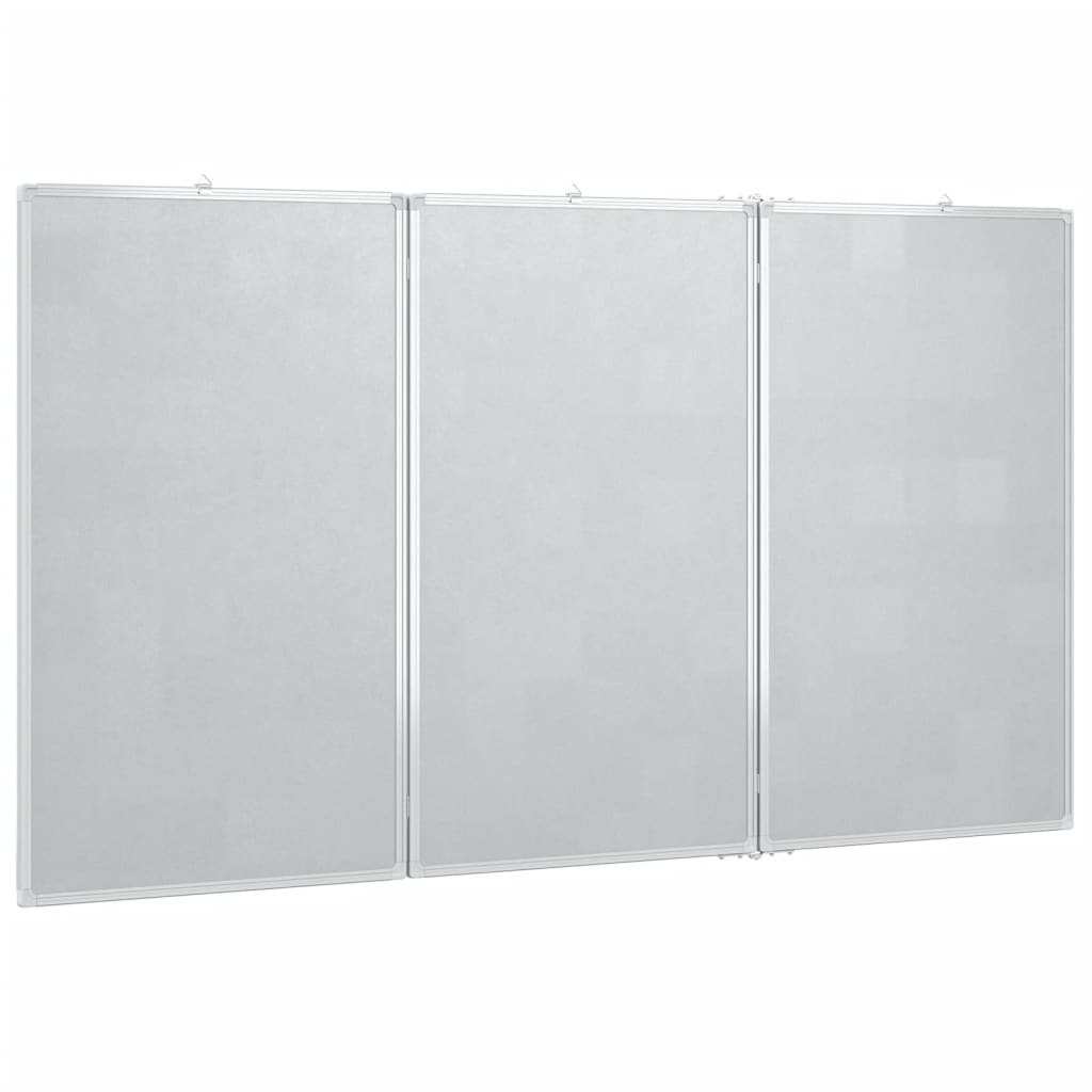 Whiteboard magnetisch inklapbaar 180x80x1,7 cm aluminium