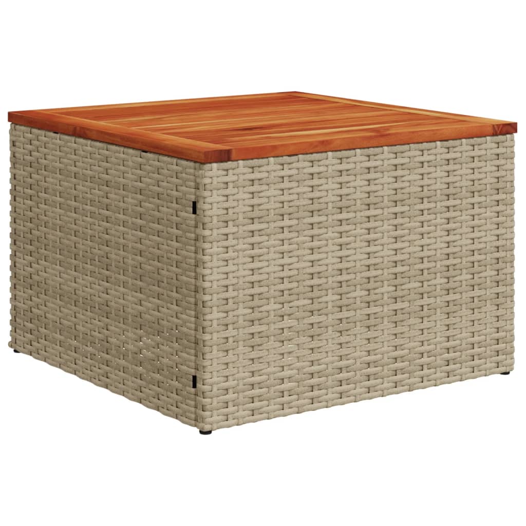 12-delige Loungeset met kussens poly rattan zwart