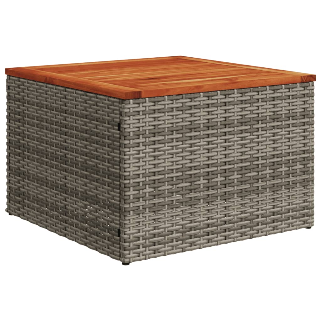 12-delige Loungeset met kussens poly rattan zwart